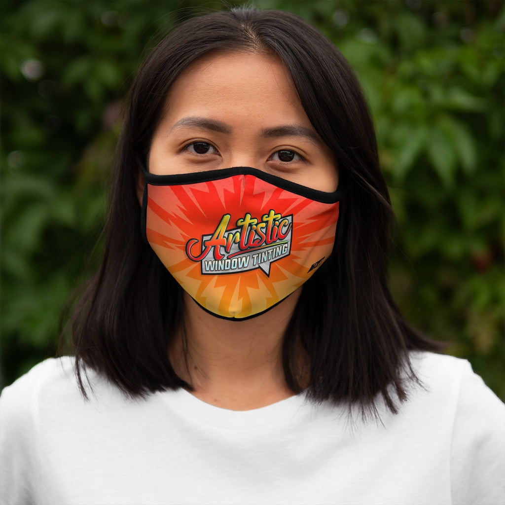 Artistic Window Tinting Fitted Polyester Face Mask