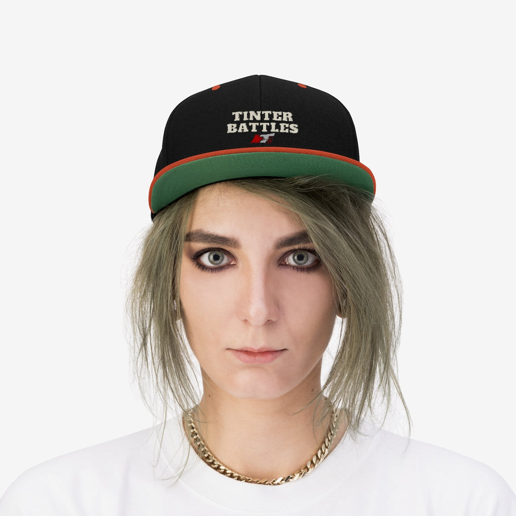 "Tinter Battles" Unisex Flat Bill Hat