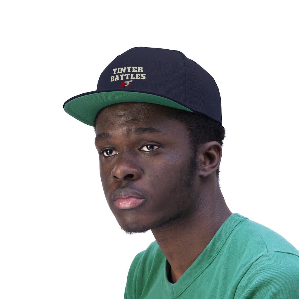 "Tinter Battles" Unisex Flat Bill Hat
